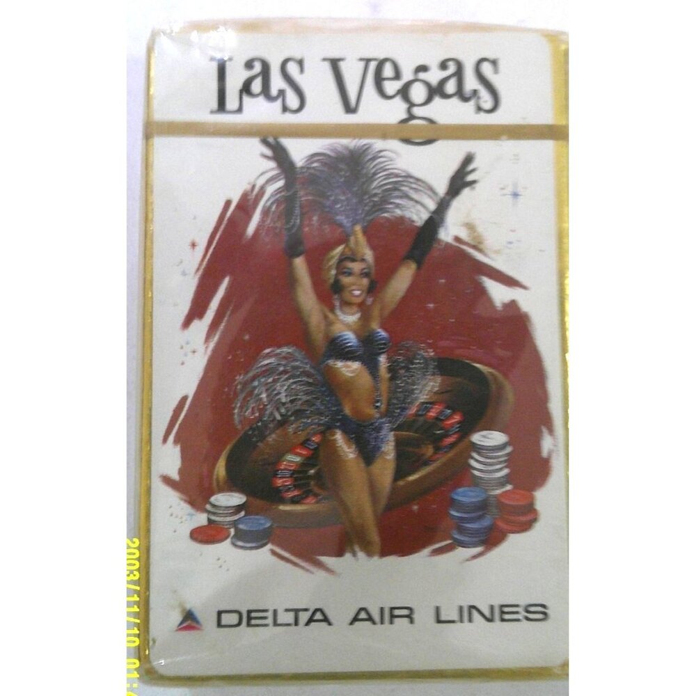 Delta Air Lines * LAS VEGAS * Sealed Playing Cards * Memorabilia  * P015 ff